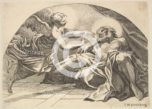 Angel appearing to Peter in Prison, 1680-1743. Creator: Robert van Audenaerde.