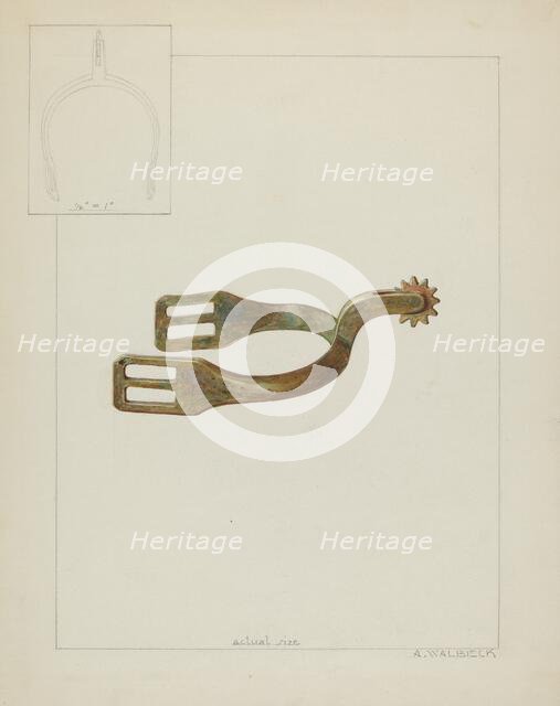 Spur, c. 1936. Creator: Alfred Walbeck.