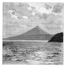 Mombacho Volcano and the shores of Lake Nicaragua, c1890. Artist: Unknown