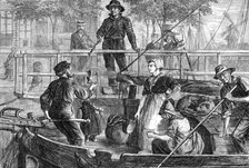 The tourist in Holland: taking toll on a Dutch canal, 1881. Creator: Charles Olivier Murray.