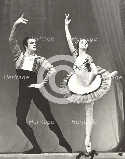 Natalia Bessmertnova and Alexander Godunov, 1970s.