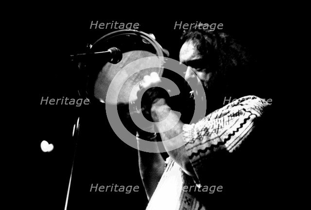 Airto Moreira, Ronnie Scott's, Soho, London, January, 1995.  Artist: Brian O'Connor.