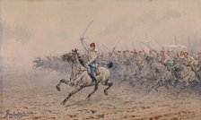 Charge of the Cavalry. Artist: Pryanishnikov, Ivan Petrovich (1841-1909)