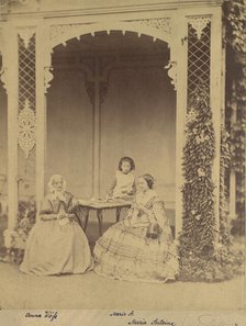 Anna Wöss, Marie and Marie Antoine, 1850s-60s. Creator: Franz Antoine.