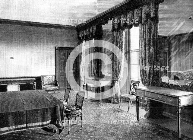 Views of Kensington Palace...the room in which the Queen was born, 1898. Creator: P Naumann.