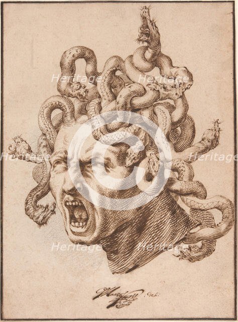 Head of Medusa, 1680. Creator: Godfried Maes.