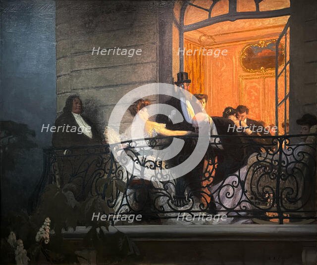 Le Balcon, 1905-1906. Creator: Prinet, René François Xavier (1861-1946).