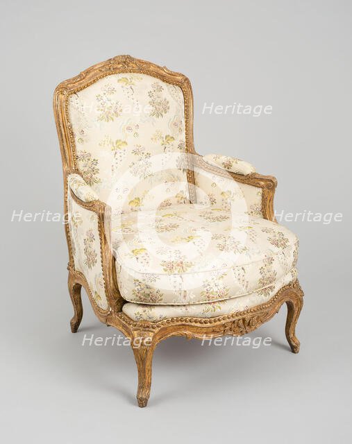 Armchair (Bergère à la Reine), France, 1750/65. Creator: Jacques Chenevat.