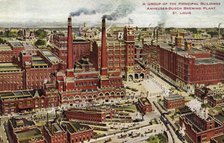 Anheuser-Busch brewing plant, St Louis, Missouri, USA, 1910. Artist: Unknown