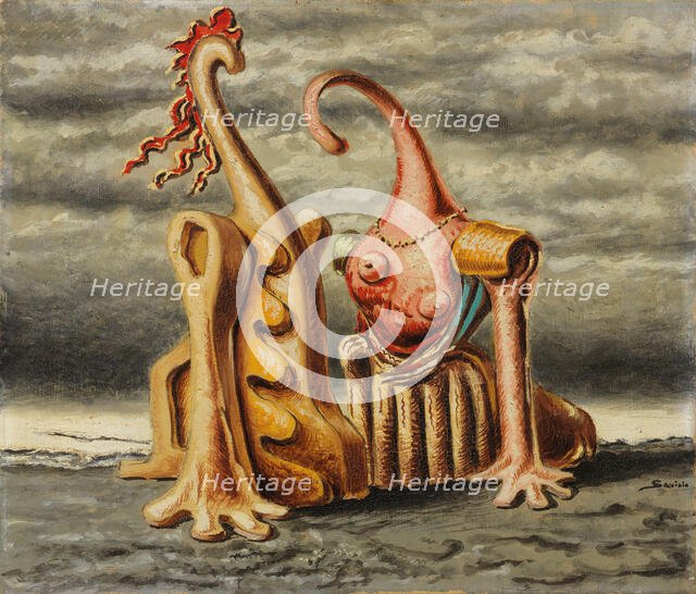 Idillio marino (Marine Idyll), 1944. Creator: Savinio; Alberto (1891-1952).