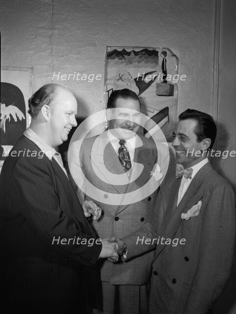 Portrait of Boyd Raeburn and Edwin A. Finckel, Edwin A. Finckel's home..., N.Y., ca. July 1946. Creator: William Paul Gottlieb.
