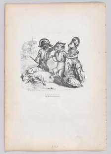 The author of this attack is a delicate little wolf from Scenes from the Private an..., ca. 1837-47. Creator: Andrew Best Leloir.