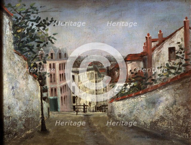 'Rue du Mont Cenis, Montmartre', c1914-c1919. Creator: Maurice Utrillo.