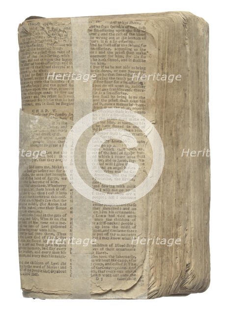Bible belonging to Nat Turner, 1830s. Creator: Unknown.