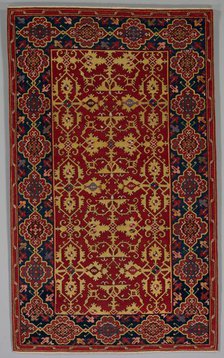 Classical Turkish Carpet with the Lotto Pattern, 1600-1650. Creator: Unknown.