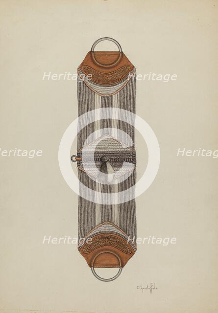 Cinch for Saddle, c. 1936. Creator: Cornelius Christoffels.