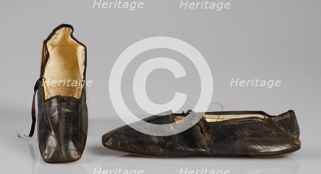 Slippers, French, 1845-65. Creator: Melnotte.