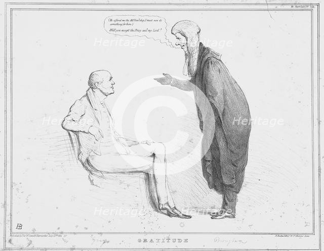 'Gratitude', 1834. Creator: John Doyle.