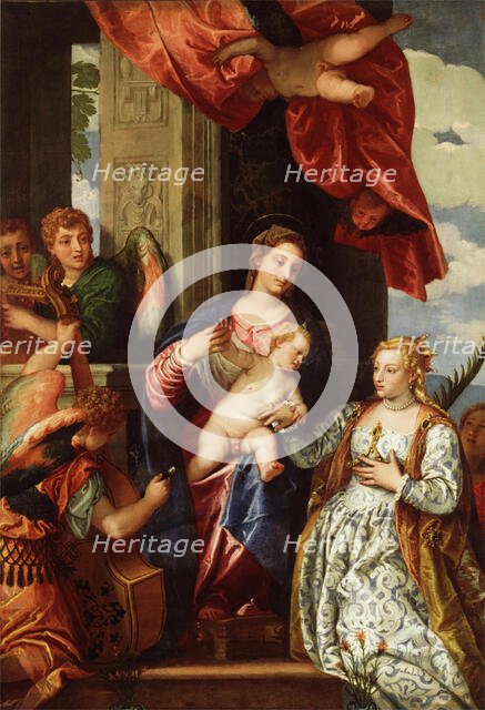 The Mystic Marriage of St. Catherine, c.between 1550 and 1560. Creator: Paolo Veronese.