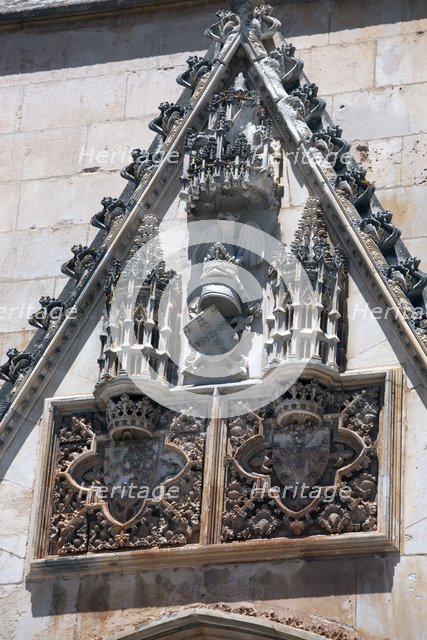Architectural detail, Monastery of Batalha, Batalha, Portugal, 2009.  Artist: Samuel Magal