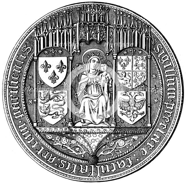 Seal of the Four Nations or the Facutly of Arts, 16th century (1849). Artist: Unknown