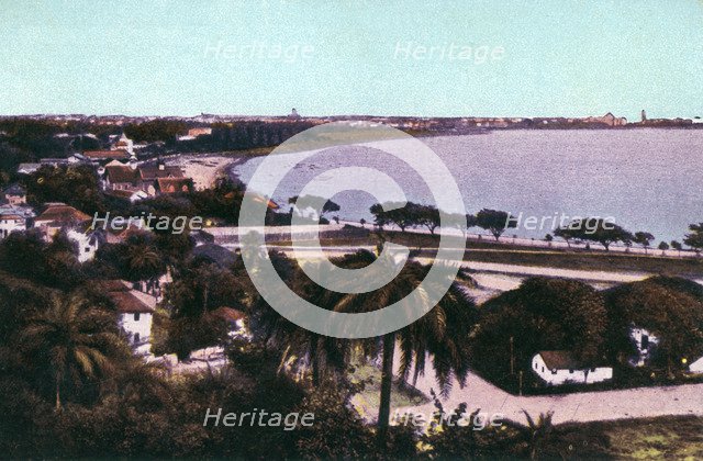 View from Malabar Hill, Bombay, India, early 20th century. Artist: Unknown