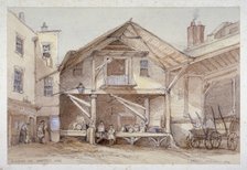 Blossoms Inn, Lawrence Lane, City of London, 1854.               Artist: Thomas Colman Dibdin