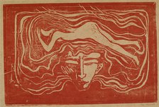 In man's brain. Artist: Munch, Edvard (1863-1944)