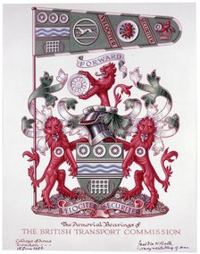 The Armorial Bearings of the British Transport Commission, 1956. Creator: Arthur Charles Kirby Ware.