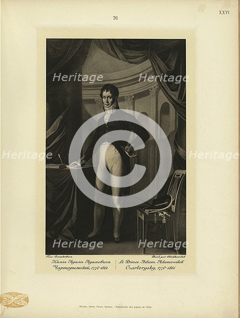 Prince Adam Jerzy Czartoryski (1770-1861). Artist: Oleszkiewicz, Józef (1777-1830)