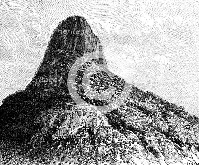 Mount Selkirk, Juan Fernandez Islands, 1895.Artist: T Taylor