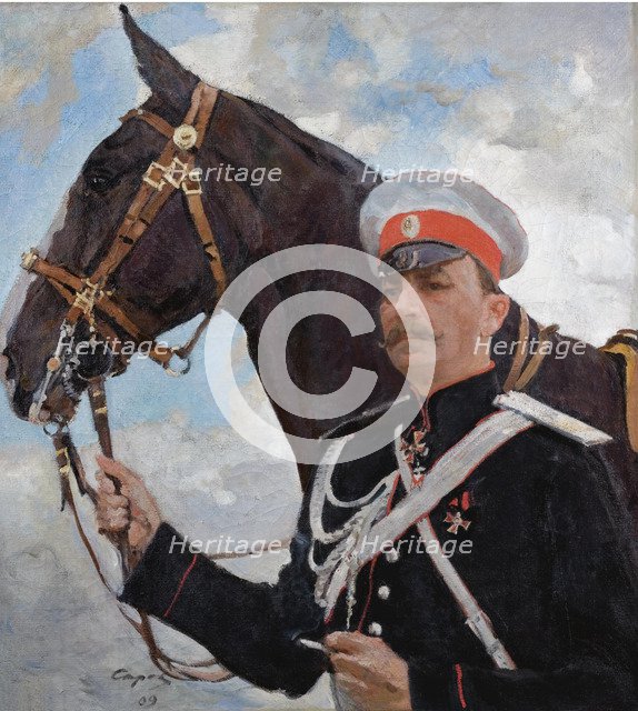 Portrait of Prince Felix Yusupov, Count Sumarokov-Elston (1856-1928), 1909. Artist: Serov, Valentin Alexandrovich (1865-1911)