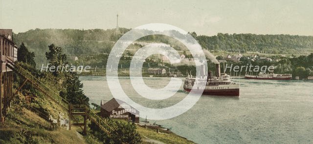 Niagara, Queenstown (i.e., Queenston) Heights from Lewiston, ca 1900. Creator: Unknown.