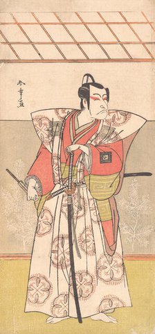 Ichikawa Danjuro V as a Samurai of High Rank, ca. 1778. Creator: Shunsho.