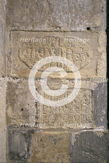 Prisoners' graffiti at Dover Castle, Kent, 1994. Artist: J Bailey