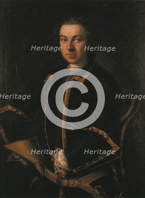 Officer of the guard, End 1720s. Artist: Anonymous  
