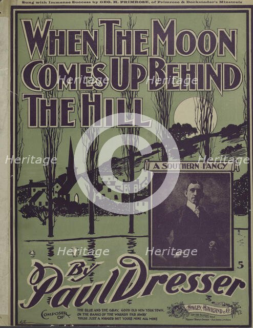 'When the moon comes up behind the hill', 1900. Creator: Unknown.