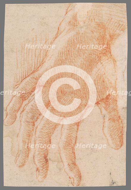 Study of a left hand, 1701/1800. Creator: Unknown.