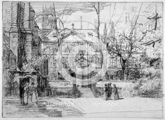 View of Master's House at Inner and Middle Temple, City of London, 1897.                             Artist: Percy Thomas