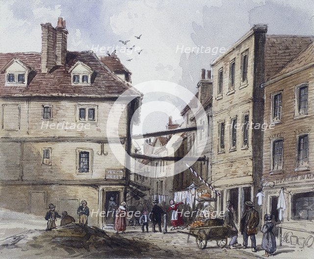 Chick Lane, London, c1840. Artist: J Maund
