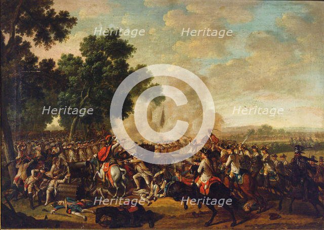 Battle Scene from the Seven Years' War, Second Half of the 18th cen.. Creator: Anonymous.