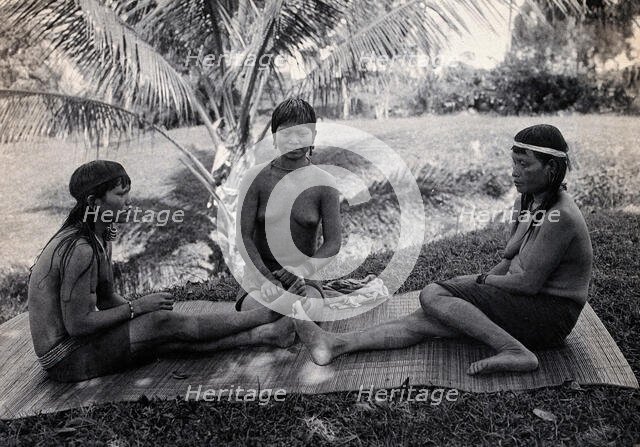 Sarawak: three Kalabit women, c1900. Creator: Unknown.