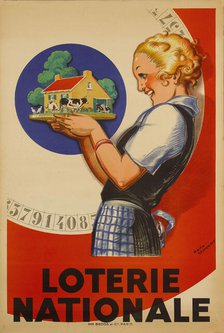 Loterie nationale, 1934. Creator: Vincent, René (1879-1936).