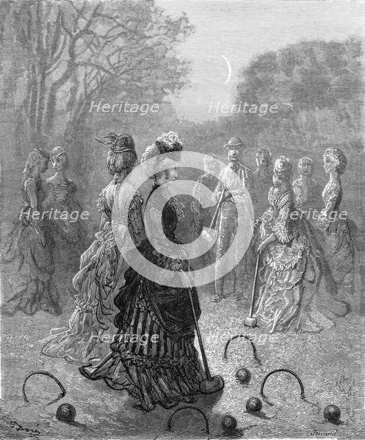 'Croquet', 1872.  Creator: Gustave Doré.
