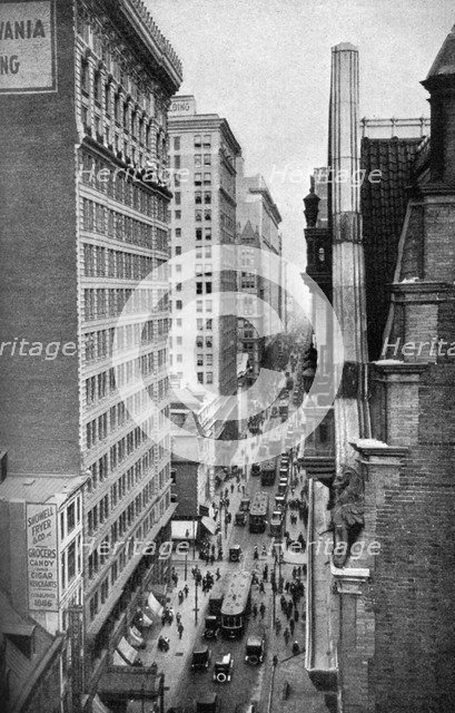 Chestnut Street, Philadelphia, Pennsylvania, USA, c1930s. Artist: Ewing Galloway