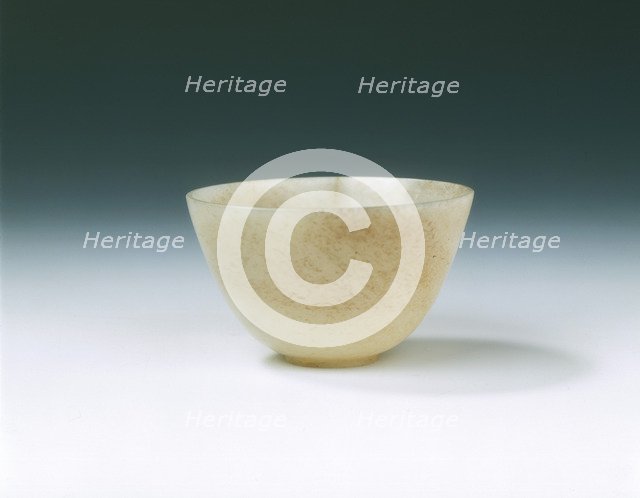 Circular jade cup, Ming dynasty, China, 1368-1644. Artist: Unknown