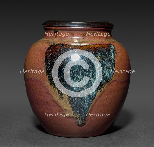 Jar with Wooden Cover, 1700s-1800s. Creator: Unknown.