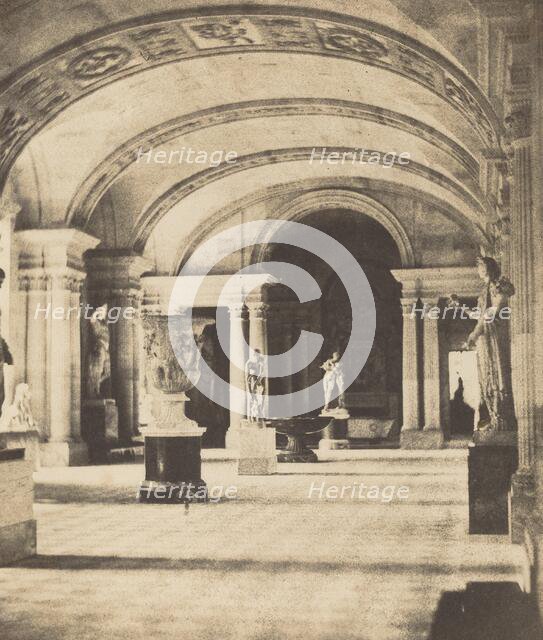 Salon of the Caryatides, Louvre, c. 1851. Creator: Fortuné Joseph Petiot-Groffier.