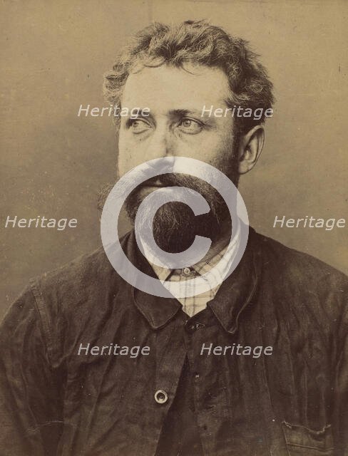 Kieffer. Nicolas. 35 ans, né le 8/4/59 à Haltuiller (Meurthe). Menuisier. Anarchiste. 2/7/94., 1894. Creator: Alphonse Bertillon.
