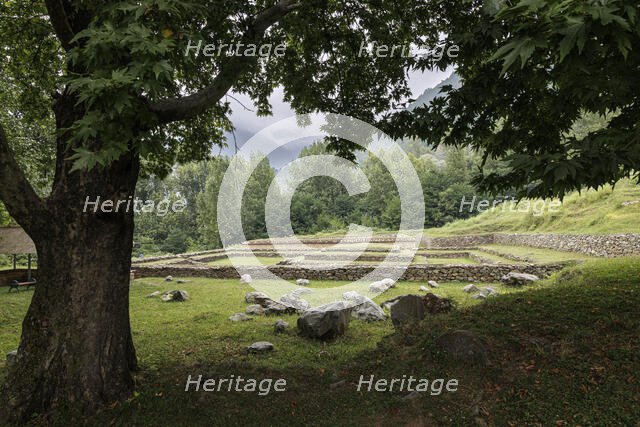 Harwan, ancient Buddhist settlement, Srinagar, Kashmir, India, 2023. Creator: Peter Thompson.
